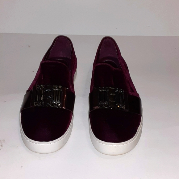 Michael Kors Shoes - Michael Kors Velvet Shoes Womens Plum Cqolored Shoes Size 8M